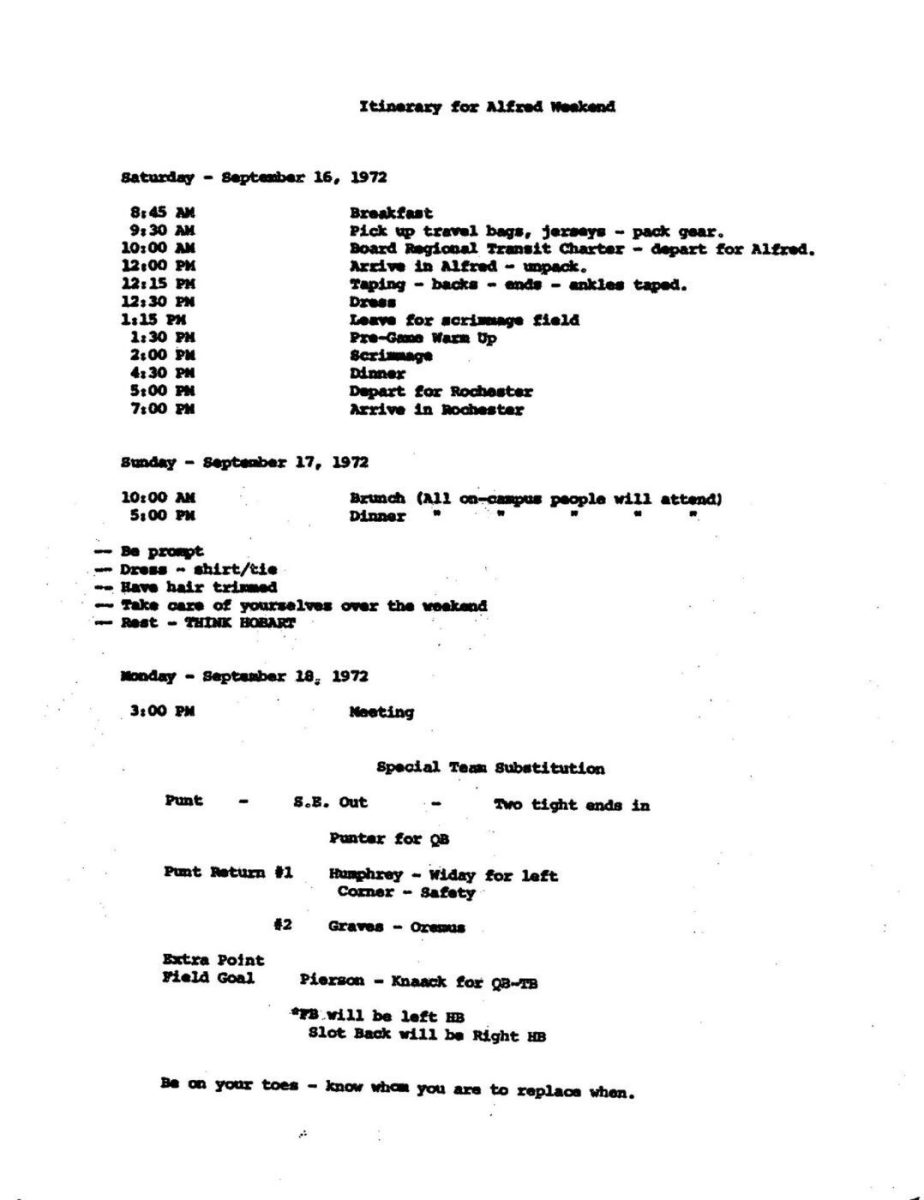 Itineary-Alfred-State-.-Sept-16-17-1972